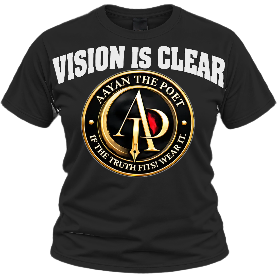 Vision Is Clear tee in black